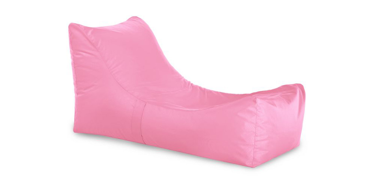 Geco-Lounge chaise longue in nylon colore rosa chiaro indoor e outdoor