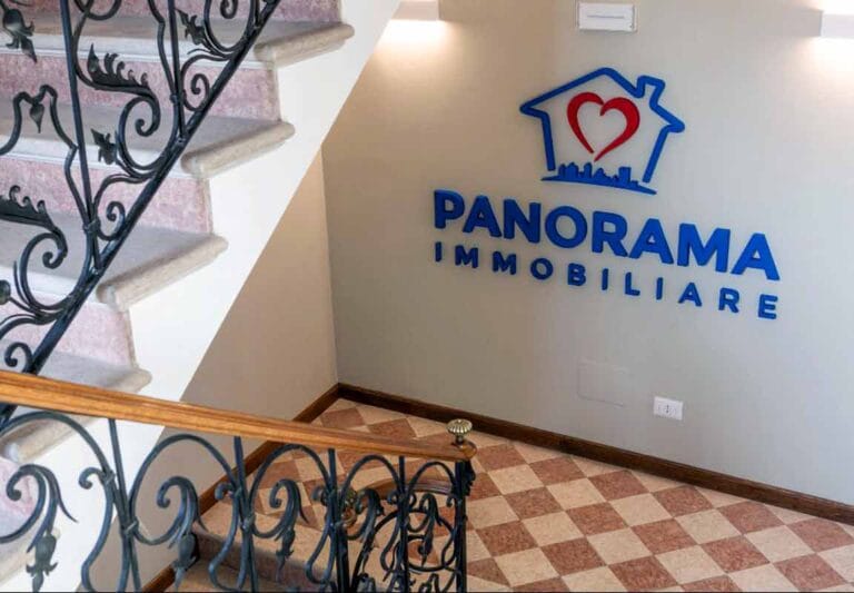 Scritte in polistirolo 3d personalizzate per agenzia immobiliare Panorama - progetto versione Premium